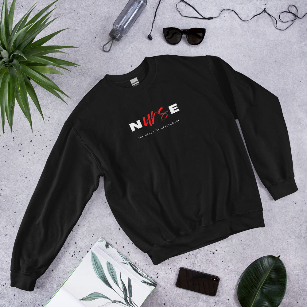 Heart of Healthcare Nurse Sweatshirt