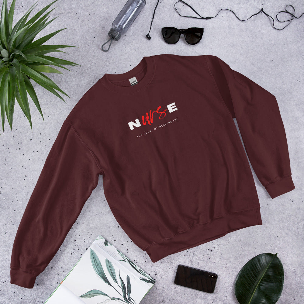 Heart of Healthcare Nurse Sweatshirt