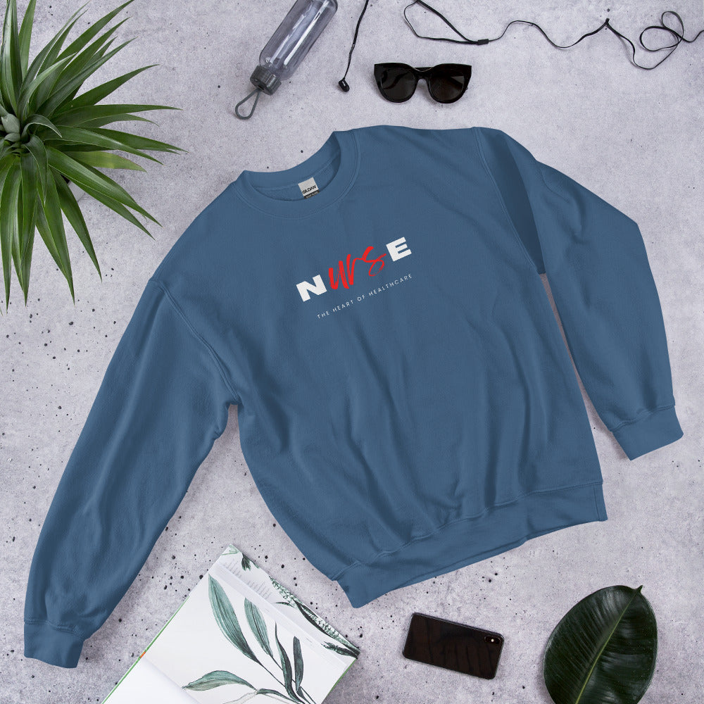 Heart of Healthcare Nurse Sweatshirt