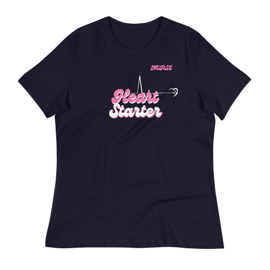 Nurse Heart Starter Relaxed T-Shirt 