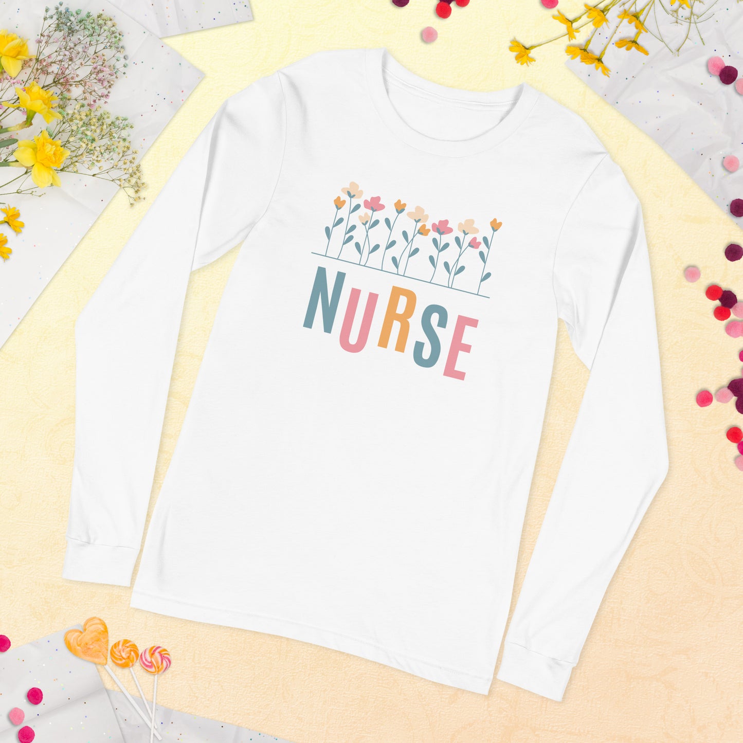 Springing Nurse Long Sleeve Tee 