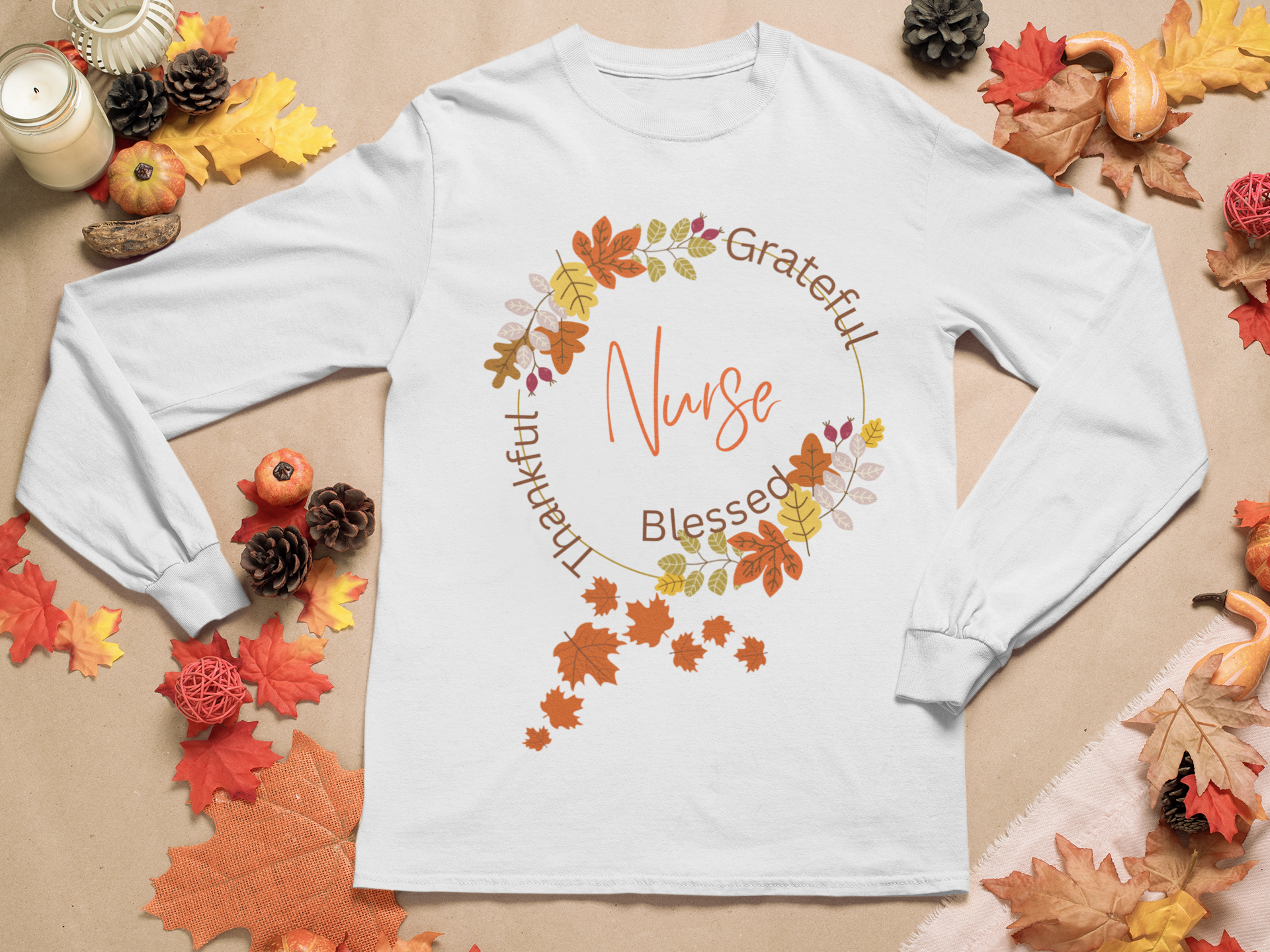 Thankful Nurse Unisex Long Sleeve Tee 