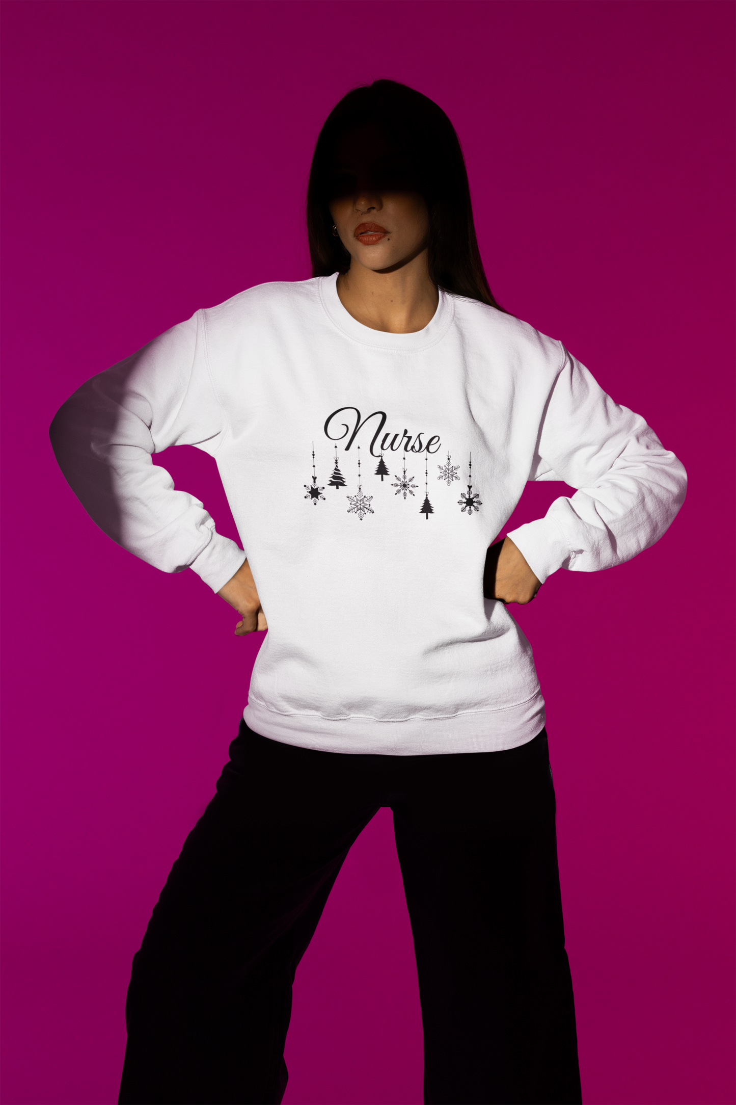 Nurse Classy Christmas Crew neck sweatshirt