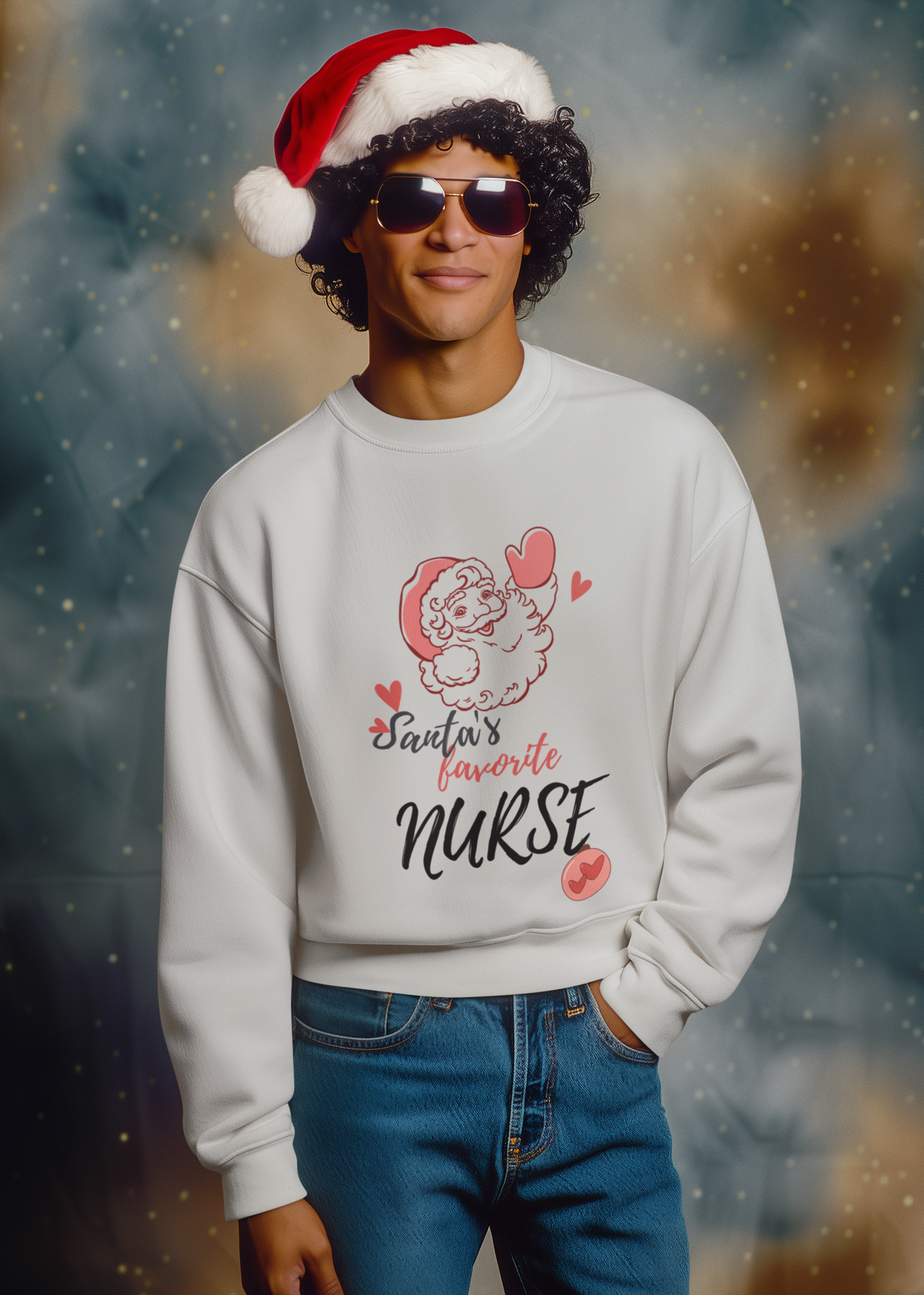 Santas Fav Nurse Sweatshirt