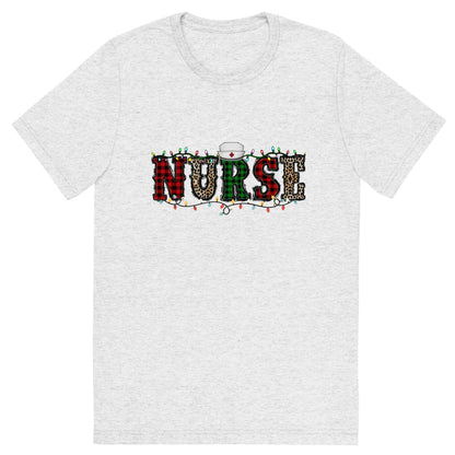 Nurse Christmas Lights Short sleeve t-shirt 