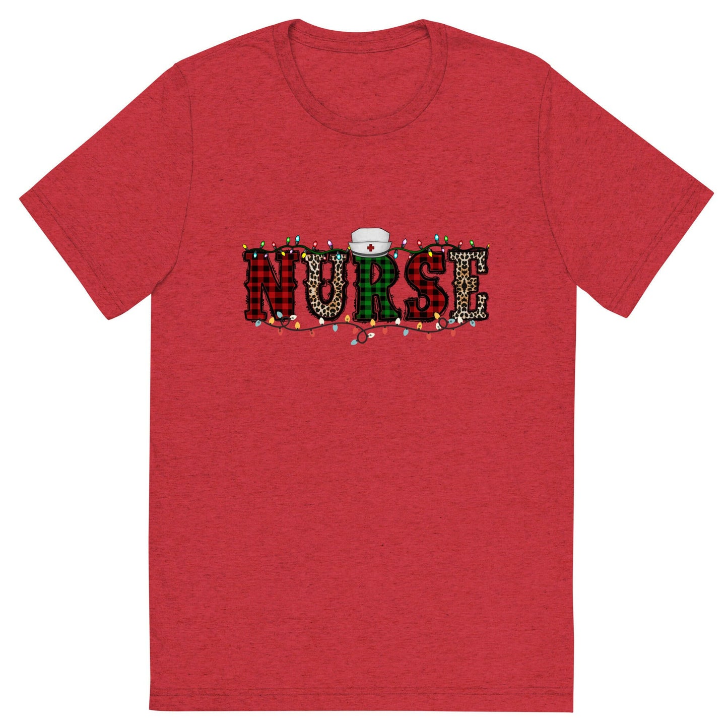 Nurse Christmas Lights Short sleeve t-shirt 