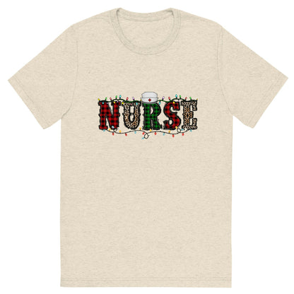 Nurse Christmas Lights Short sleeve t-shirt 